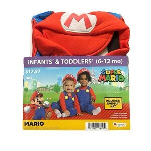 NWT Baby Mario Halloween Costume Size 6-12 Months
